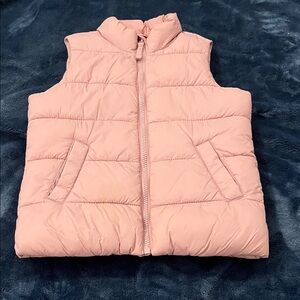 Old Navy Dusty Pink Puffer Vest Womens XXS/Girls S